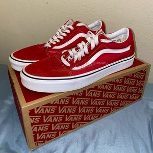 Vans Old Skool Skate Shoe - Racing Red